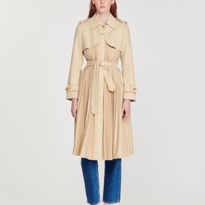 Sandro | Jackets & Coats | Sandro Vino Pleated Trench Coat
